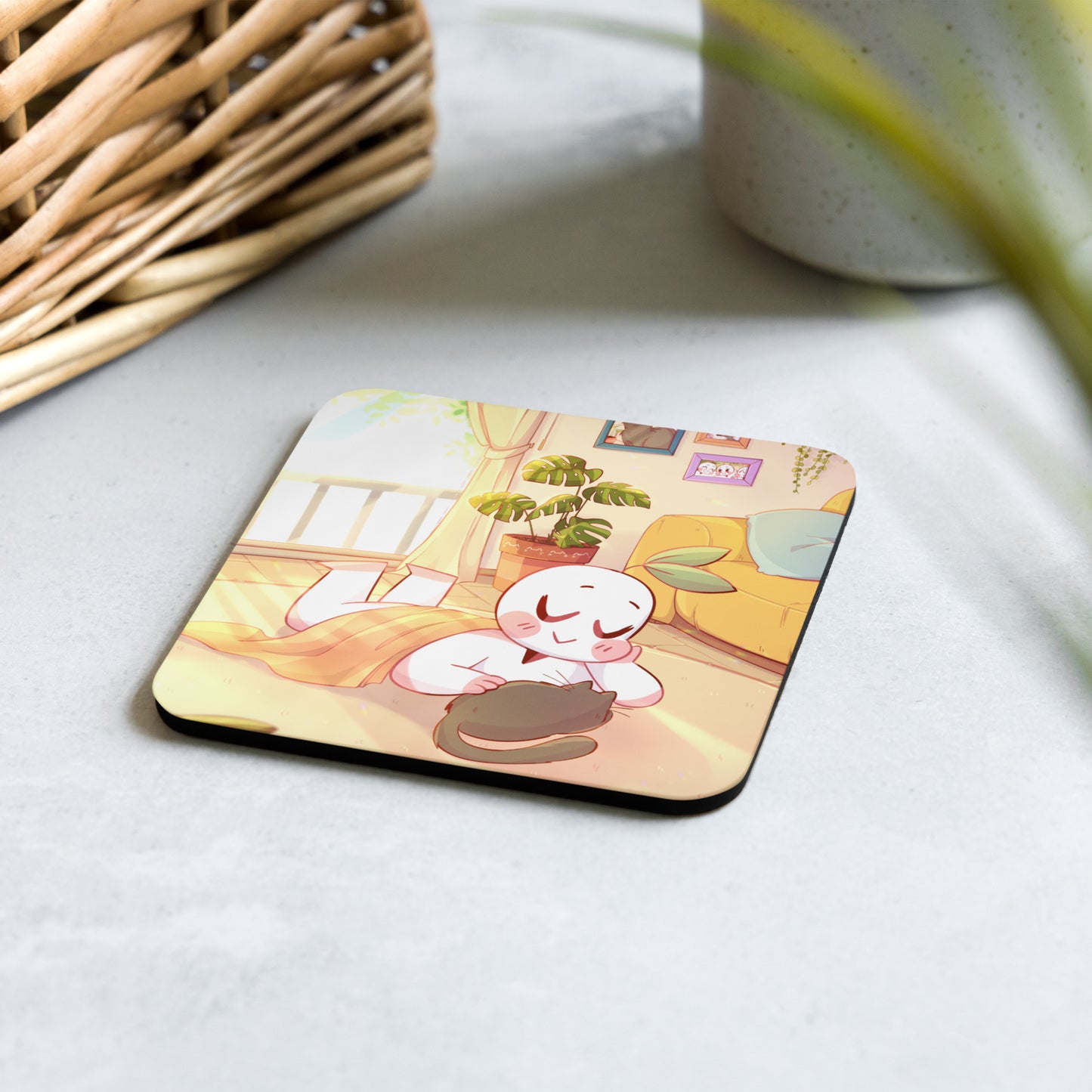 PSI Waterproof Cork-back coaster