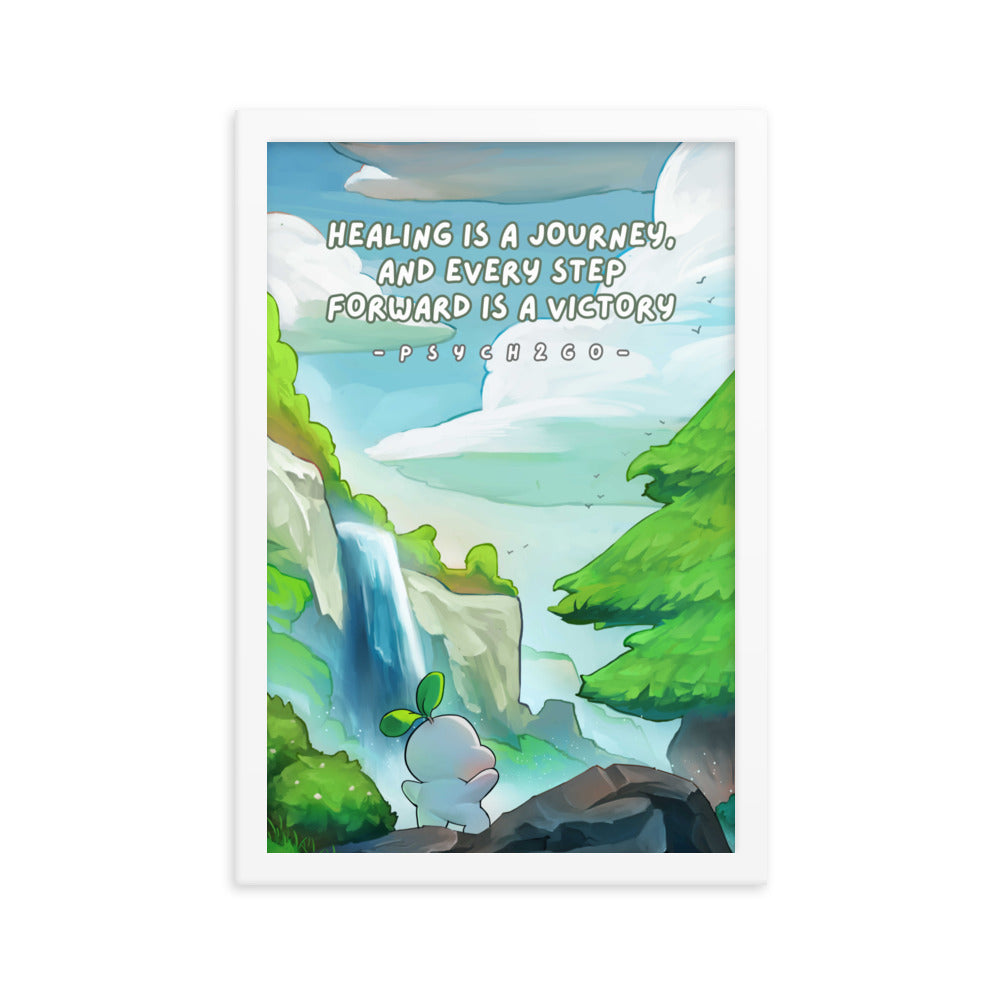 Healing Is a Journey | Framed poster