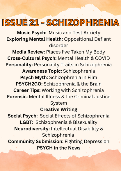 Psych2Go Magazine #21 - Schizophrenia disorder (Physical)