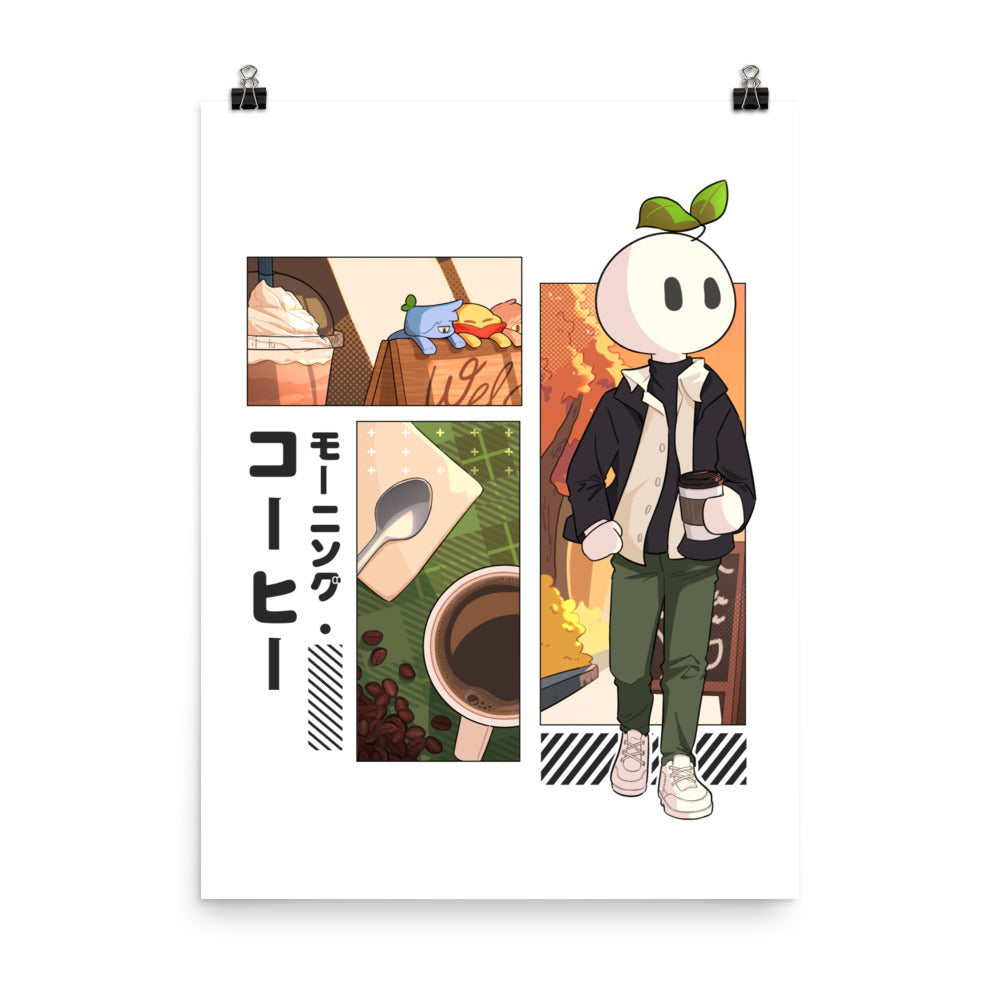 Morning Coffee Psi Photo paper poster