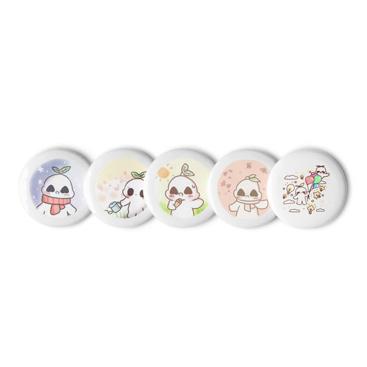 Seasonal Psi | Set of pin buttons