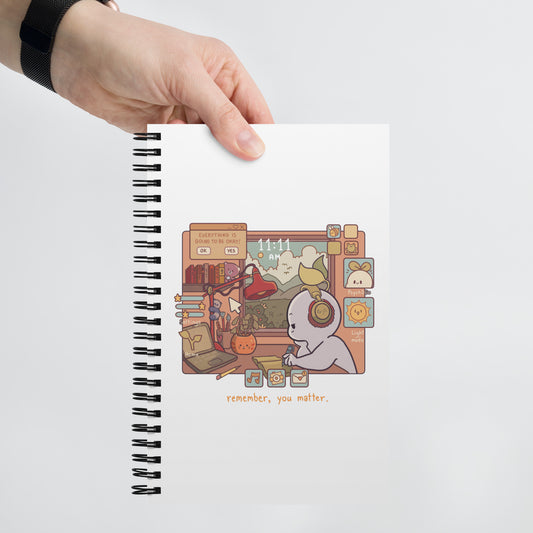 PSI You Will Be Okay Spiral notebook