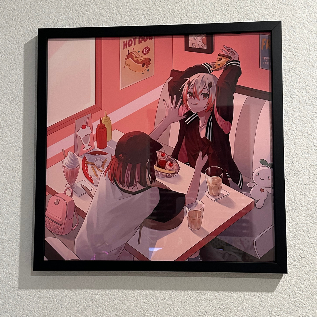 Two Friends at a diner