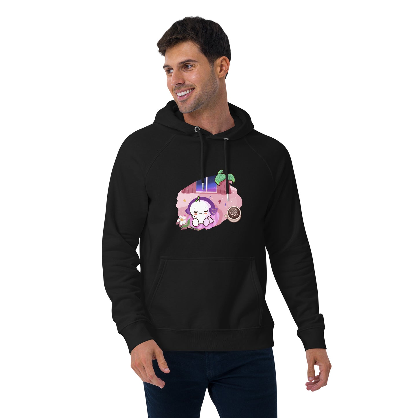 Unisex eco raglan hoodie