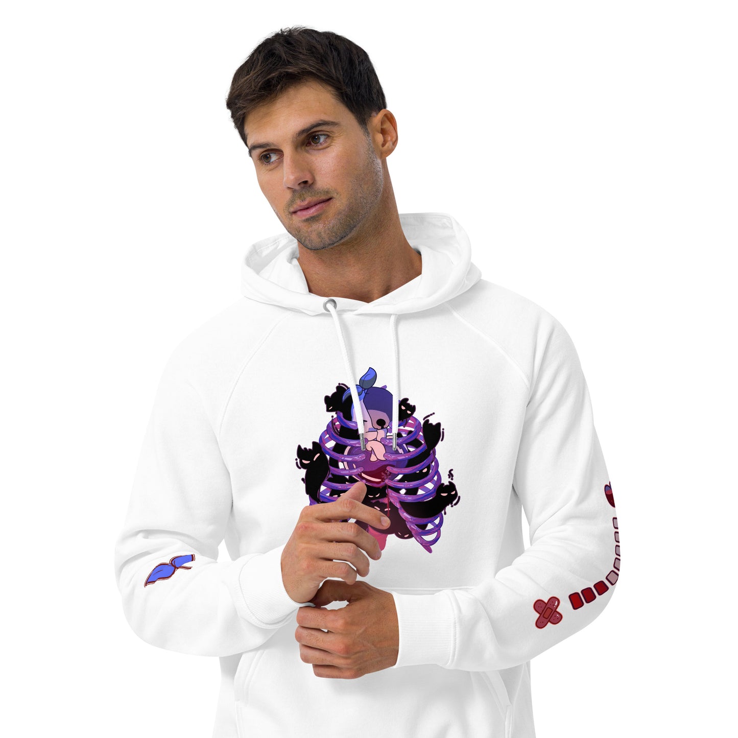 Villain Psi | Unisex eco raglan hoodie