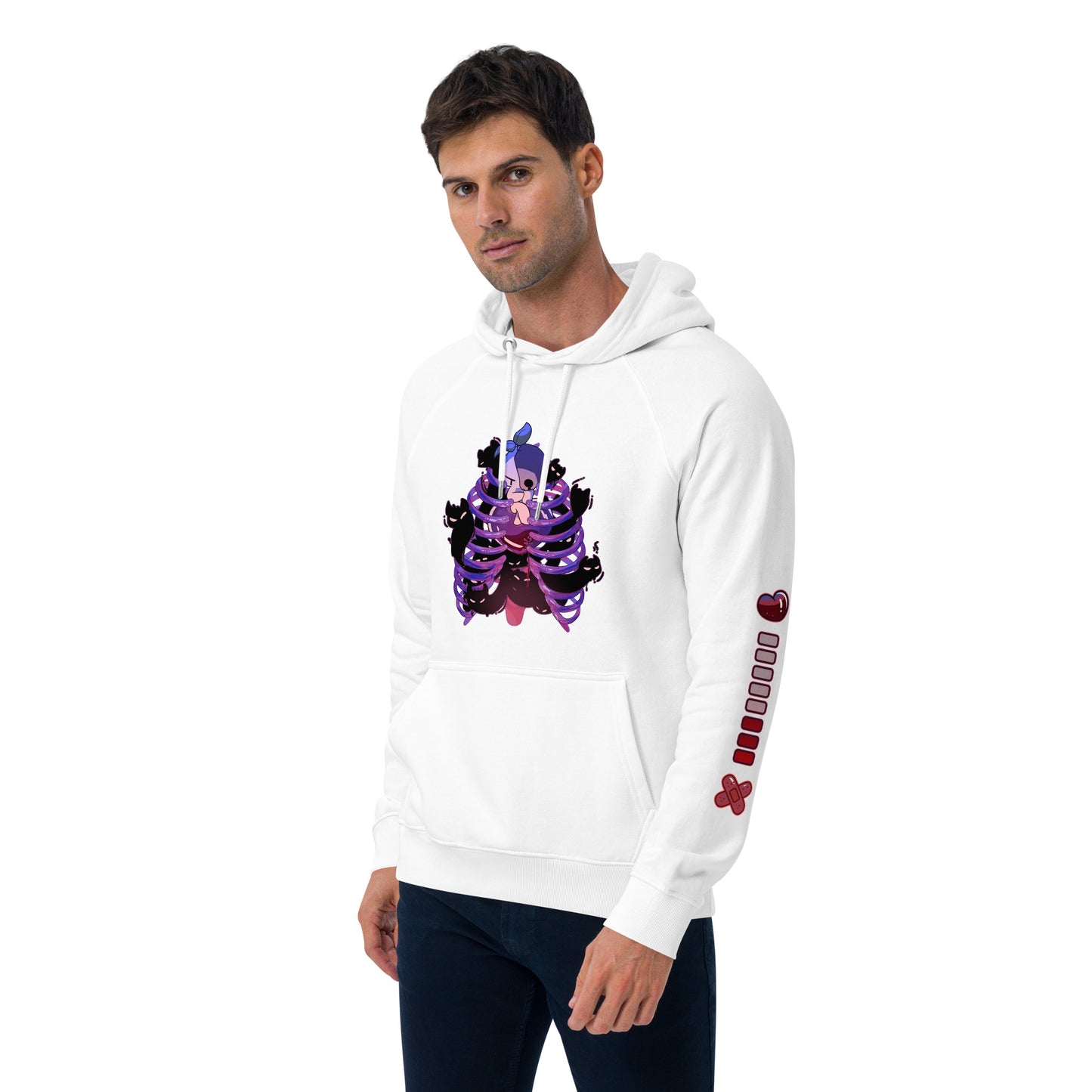 Villain Psi | Unisex eco raglan hoodie