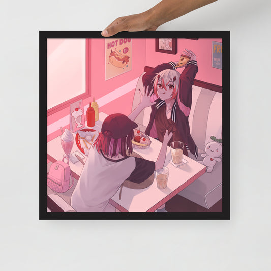 Two Friends at a diner