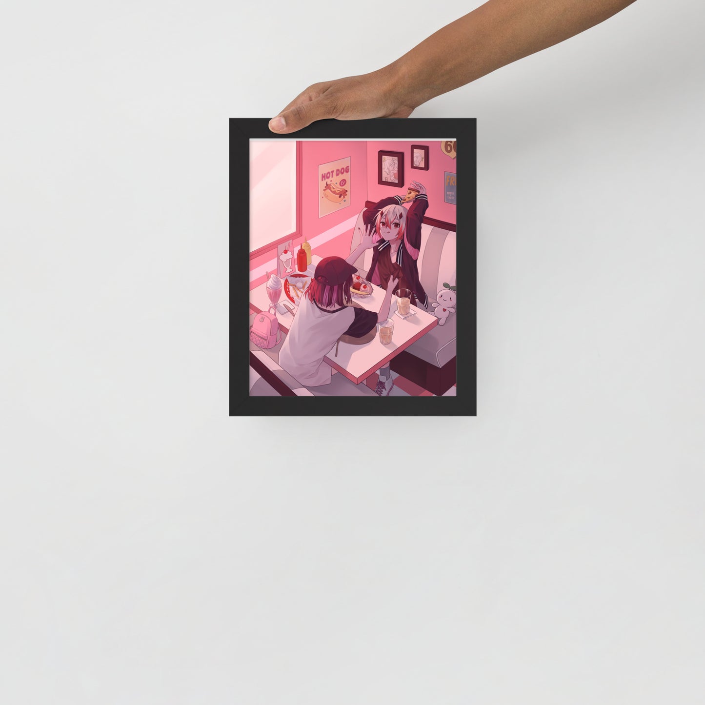 Two Friends at a diner