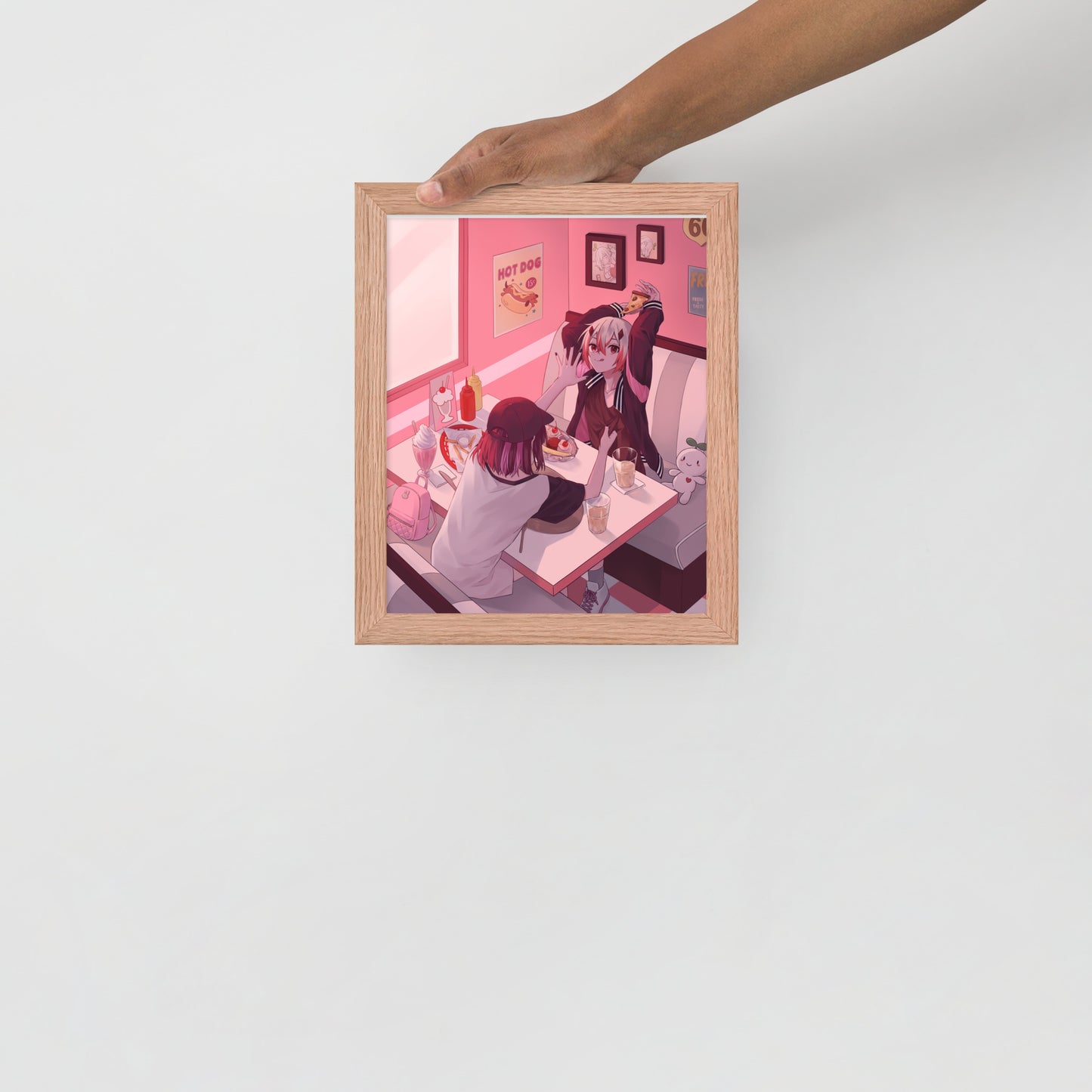 Two Friends at a diner