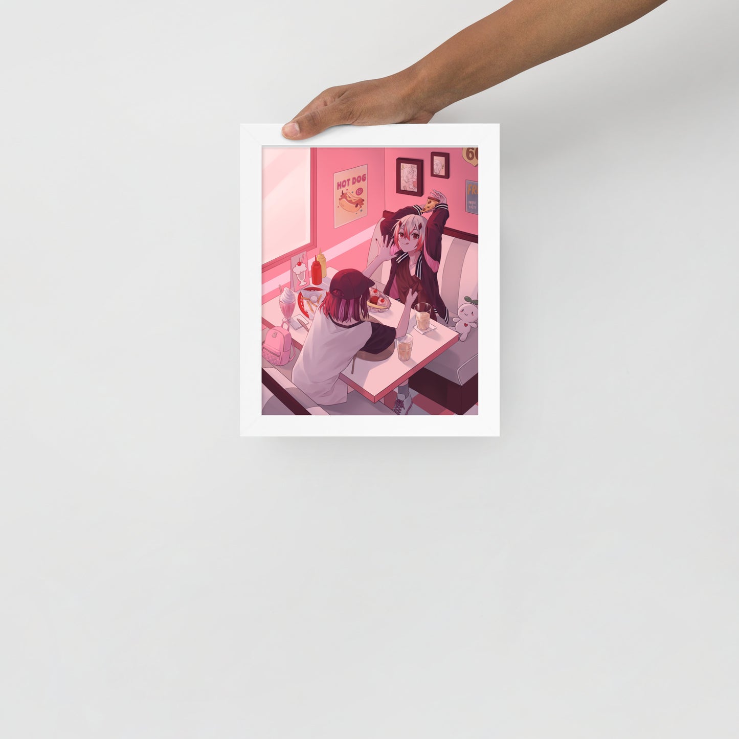 Two Friends at a diner