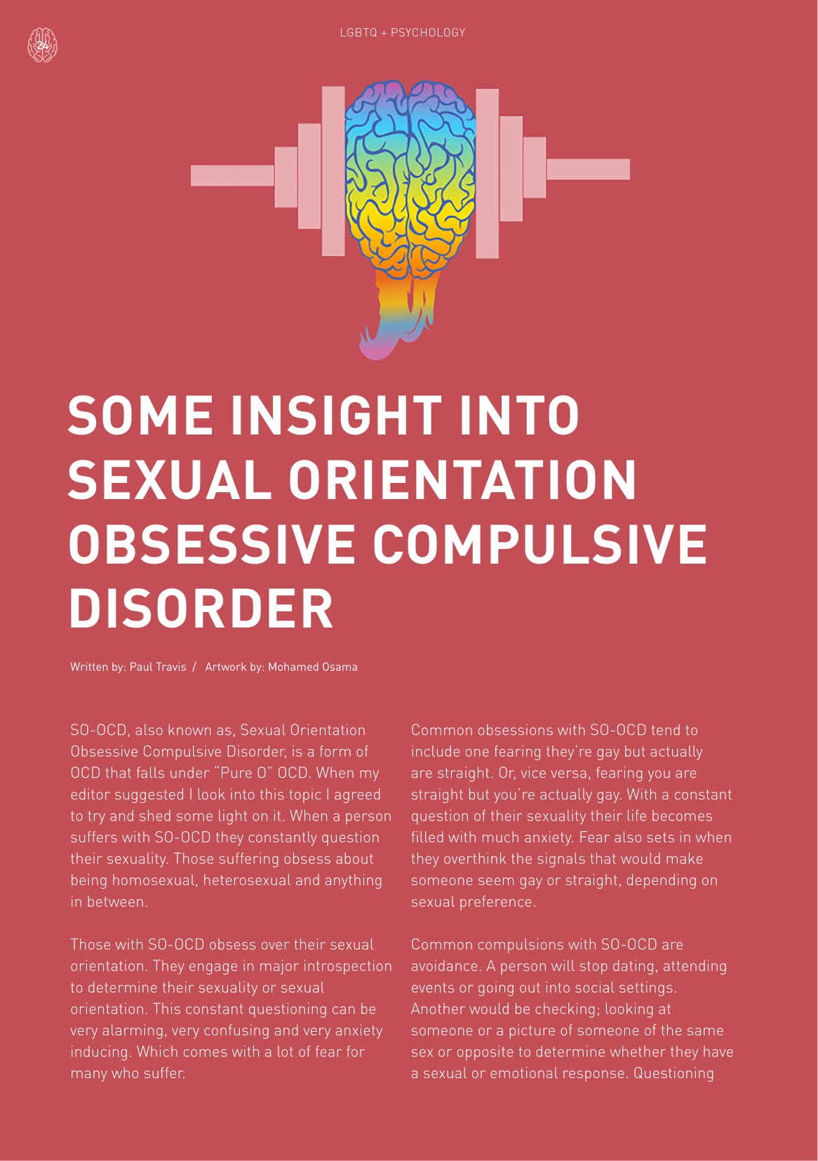 Psych2Go Magazine #17 - Obsessive Compulsive disorder (Physical)