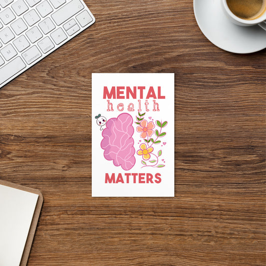 Mental Health Matters Postcard limited edition