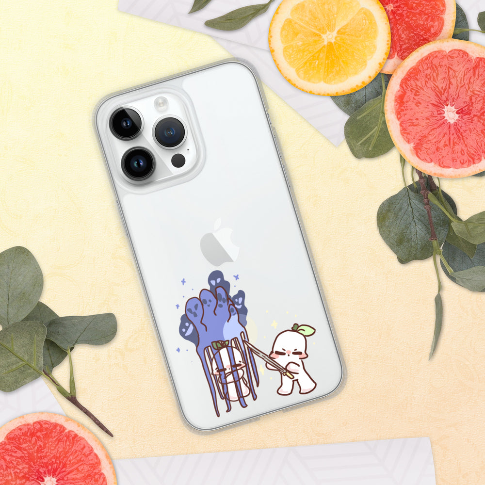 Scared Psi Clear Case for iPhone®
