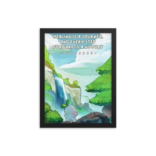 Healing Is a Journey | Framed poster