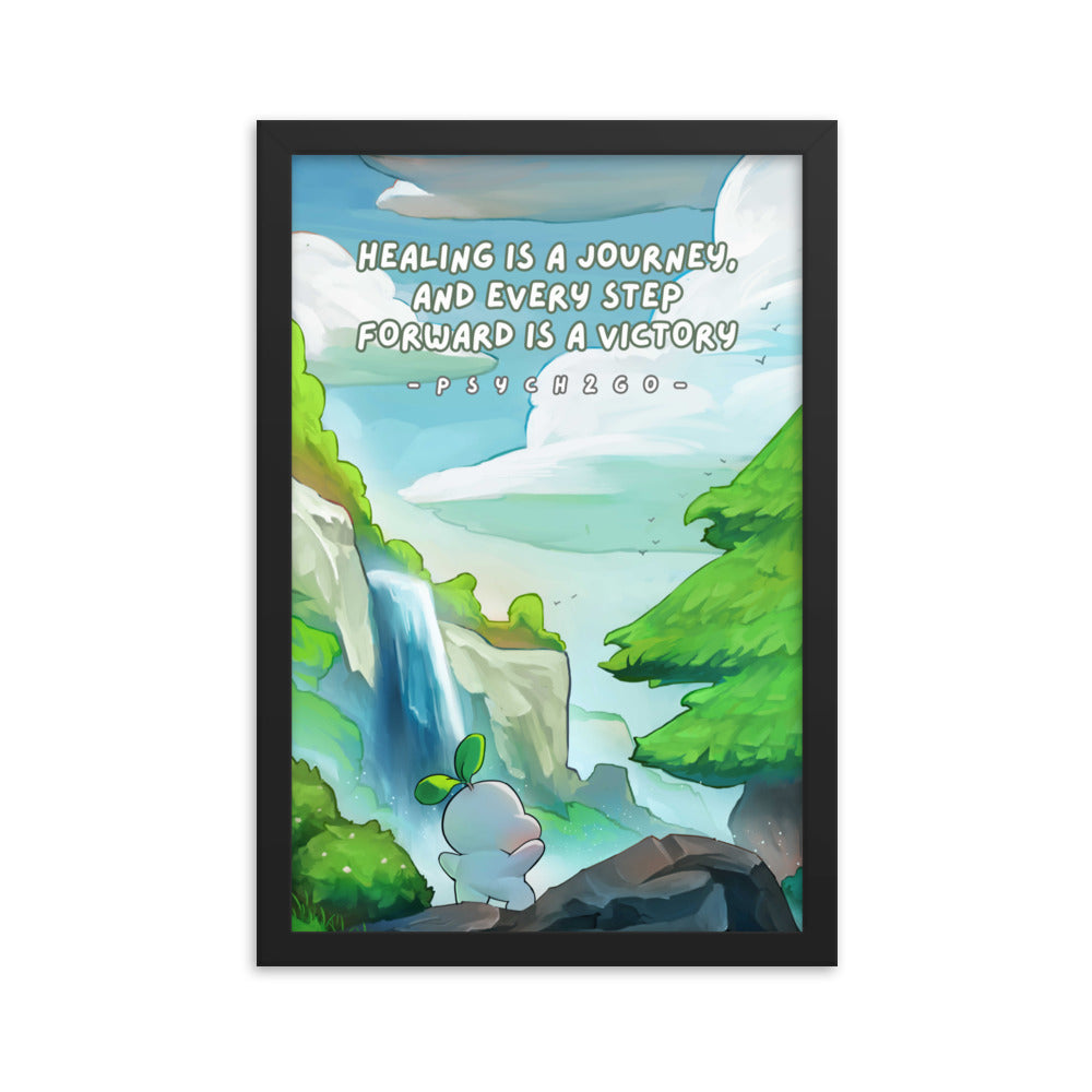 Healing Is a Journey | Framed poster