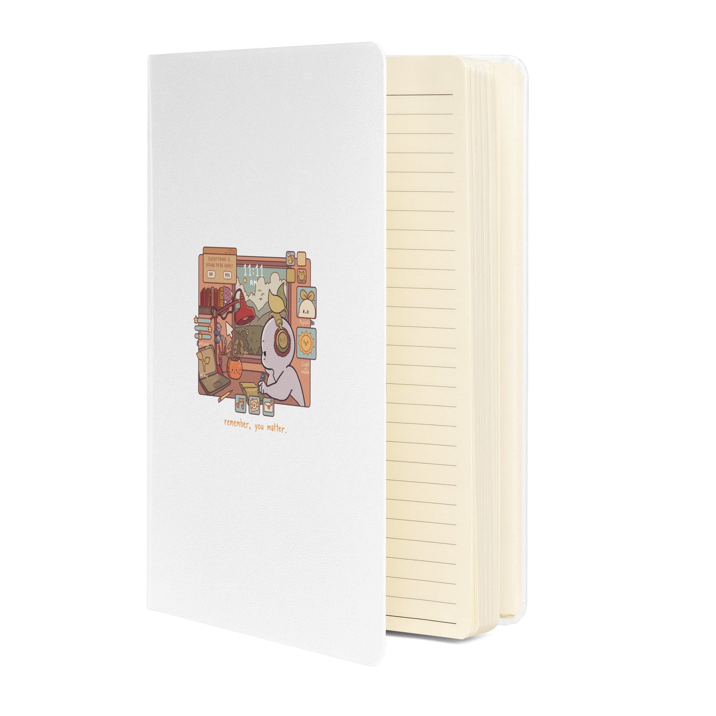 PSI You Will Be Okay Hardcover bound notebook