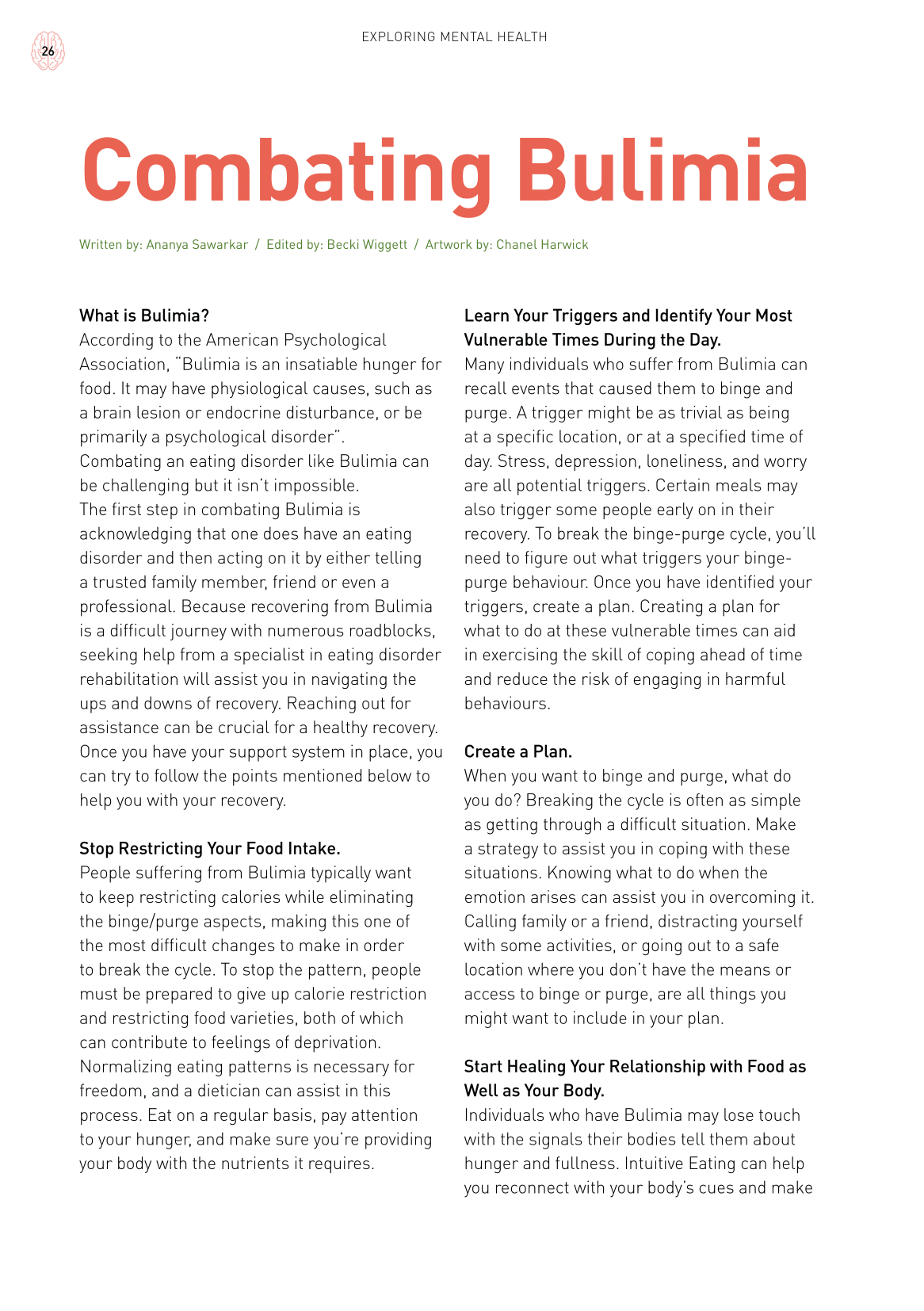 Psych2Go Magazine #22 - Bulimia disorder (Digital)