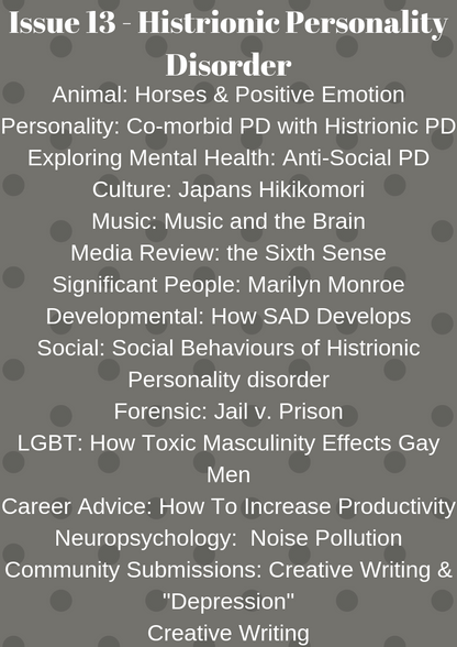 Psych2Go Magazine #13 - Histrionic Personality disorder (Physical)