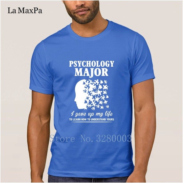 Super t shirt men psychology major learn how to understand lives t-shirt for men Spring Kawaii tshirt for men Basic Solid